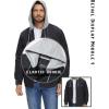 imageTACVASEN Mens Hooded Corduroy Jacket Quilted Lined Cotton Fleece Padded Casual Winter OutwearGrey