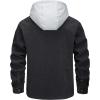 imageTACVASEN Mens Hooded Corduroy Jacket Quilted Lined Cotton Fleece Padded Casual Winter OutwearGrey
