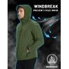 imageTACVASEN Mens Hooded Softshell Jacket Lightweight Waterproof Fleece Lined Windbreaker Rain Jacket Winter Outdoor HikingArmy Green