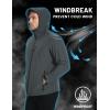imageTACVASEN Mens Hooded Softshell Jacket Lightweight Waterproof Fleece Lined Windbreaker Rain Jacket Winter Outdoor HikingDark Grey