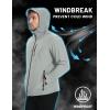 imageTACVASEN Mens Hooded Softshell Jacket Lightweight Waterproof Fleece Lined Windbreaker Rain Jacket Winter Outdoor HikingLight Grey