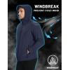 imageTACVASEN Mens Hooded Softshell Jacket Lightweight Waterproof Fleece Lined Windbreaker Rain Jacket Winter Outdoor HikingNavy
