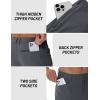 imageTACVASEN Mens Lightweight Pants Quick Dry Water Resistant Stretchy Work Golf Pants for Casual OutdoorDarkgrey