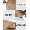 imageTACVASEN Mens Lightweight Pants Quick Dry Water Resistant Stretchy Work Golf Pants for Casual OutdoorKhaki