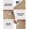 imageTACVASEN Mens Lightweight Pants Quick Dry Water Resistant Stretchy Work Golf Pants for Casual OutdoorKhaki