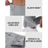 imageTACVASEN Mens Lightweight Pants Quick Dry Water Resistant Stretchy Work Golf Pants for Casual OutdoorLightgrey