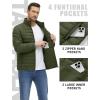 imageTACVASEN Mens Lightweight Puffer Jacket Winter Quilted Puffy Jackets Warm WaterResistant Windproof Insulated CoatsArmy Green