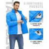 imageTACVASEN Mens Lightweight Puffer Jacket Winter Quilted Puffy Jackets Warm WaterResistant Windproof Insulated CoatsAzure