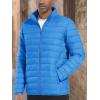 imageTACVASEN Mens Lightweight Puffer Jacket Winter Quilted Puffy Jackets Warm WaterResistant Windproof Insulated CoatsAzure