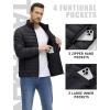 imageTACVASEN Mens Lightweight Puffer Jacket Winter Quilted Puffy Jackets Warm WaterResistant Windproof Insulated CoatsBlack