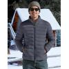imageTACVASEN Mens Lightweight Puffer Jacket Winter Quilted Puffy Jackets Warm WaterResistant Windproof Insulated CoatsDark Grey