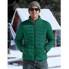 imageTACVASEN Mens Lightweight Puffer Jacket Winter Quilted Puffy Jackets Warm WaterResistant Windproof Insulated CoatsEmerald Green