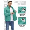 imageTACVASEN Mens Lightweight Puffer Jacket Winter Quilted Puffy Jackets Warm WaterResistant Windproof Insulated CoatsGrey Green