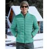 imageTACVASEN Mens Lightweight Puffer Jacket Winter Quilted Puffy Jackets Warm WaterResistant Windproof Insulated CoatsGrey Green