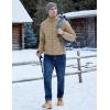 imageTACVASEN Mens Lightweight Puffer Jacket Winter Quilted Puffy Jackets Warm WaterResistant Windproof Insulated CoatsKhaki