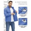 imageTACVASEN Mens Lightweight Puffer Jacket Winter Quilted Puffy Jackets Warm WaterResistant Windproof Insulated CoatsLight Blue