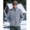 imageTACVASEN Mens Lightweight Puffer Jacket Winter Quilted Puffy Jackets Warm WaterResistant Windproof Insulated CoatsLight Grey