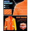 imageTACVASEN Mens Lightweight Puffer Jacket Winter Quilted Puffy Jackets Warm WaterResistant Windproof Insulated CoatsOrange