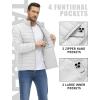 imageTACVASEN Mens Lightweight Puffer Jacket Winter Quilted Puffy Jackets Warm WaterResistant Windproof Insulated CoatsWhite
