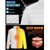 imageTACVASEN Mens Lightweight Puffer Jacket Winter Quilted Puffy Jackets Warm WaterResistant Windproof Insulated CoatsWhite