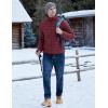 imageTACVASEN Mens Lightweight Puffer Jacket Winter Quilted Puffy Jackets Warm WaterResistant Windproof Insulated CoatsWine Red