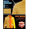 imageTACVASEN Mens Lightweight Puffer Jacket Winter Quilted Puffy Jackets Warm WaterResistant Windproof Insulated CoatsYellow