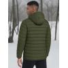 imageTACVASEN Mens Lightweight Puffer Jacket with Hood Water Resistant Windproof Insulated Jacket Quilted Lined Winter CoatsArmy Green