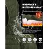 imageTACVASEN Mens Lightweight Puffer Jacket with Hood Water Resistant Windproof Insulated Jacket Quilted Lined Winter CoatsArmy Green