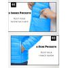 imageTACVASEN Mens Lightweight Puffer Jacket with Hood Water Resistant Windproof Insulated Jacket Quilted Lined Winter CoatsAzure