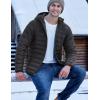 imageTACVASEN Mens Lightweight Puffer Jacket with Hood Water Resistant Windproof Insulated Jacket Quilted Lined Winter CoatsBlack