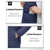imageTACVASEN Mens Lightweight Puffer Jacket with Hood Water Resistant Windproof Insulated Jacket Quilted Lined Winter CoatsBlue Gray