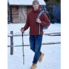 imageTACVASEN Mens Lightweight Puffer Jacket with Hood Water Resistant Windproof Insulated Jacket Quilted Lined Winter CoatsBurgundy