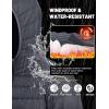 imageTACVASEN Mens Lightweight Puffer Jacket with Hood Water Resistant Windproof Insulated Jacket Quilted Lined Winter CoatsDark Gray