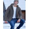 imageTACVASEN Mens Lightweight Puffer Jacket with Hood Water Resistant Windproof Insulated Jacket Quilted Lined Winter CoatsDark Gray