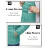 imageTACVASEN Mens Lightweight Puffer Jacket with Hood Water Resistant Windproof Insulated Jacket Quilted Lined Winter CoatsGrey Green