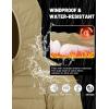 imageTACVASEN Mens Lightweight Puffer Jacket with Hood Water Resistant Windproof Insulated Jacket Quilted Lined Winter CoatsKhaki
