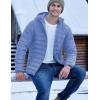 imageTACVASEN Mens Lightweight Puffer Jacket with Hood Water Resistant Windproof Insulated Jacket Quilted Lined Winter CoatsLight Blue
