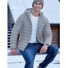 imageTACVASEN Mens Lightweight Puffer Jacket with Hood Water Resistant Windproof Insulated Jacket Quilted Lined Winter CoatsLight Gray