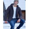 imageTACVASEN Mens Lightweight Puffer Jacket with Hood Water Resistant Windproof Insulated Jacket Quilted Lined Winter CoatsNavy Blue