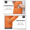 imageTACVASEN Mens Lightweight Puffer Jacket with Hood Water Resistant Windproof Insulated Jacket Quilted Lined Winter CoatsOrange