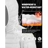imageTACVASEN Mens Lightweight Puffer Jacket with Hood Water Resistant Windproof Insulated Jacket Quilted Lined Winter CoatsWhite