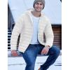 imageTACVASEN Mens Lightweight Puffer Jacket with Hood Water Resistant Windproof Insulated Jacket Quilted Lined Winter CoatsWhite