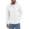 imageTACVASEN Mens Lightweight Puffer Jacket with Hood Water Resistant Windproof Insulated Jacket Quilted Lined Winter CoatsWhite