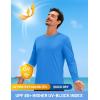 imageTACVASEN Mens Long Sleeve UPF 80 Shirts Sun Protection UV SPF Shirts Rash Guard Fishing Running Quick Dry LightweightAzure