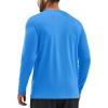 imageTACVASEN Mens Long Sleeve UPF 80 Shirts Sun Protection UV SPF Shirts Rash Guard Fishing Running Quick Dry LightweightAzure