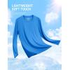 imageTACVASEN Mens Long Sleeve UPF 80 Shirts Sun Protection UV SPF Shirts Rash Guard Fishing Running Quick Dry LightweightAzure