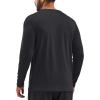 imageTACVASEN Mens Long Sleeve UPF 80 Shirts Sun Protection UV SPF Shirts Rash Guard Fishing Running Quick Dry LightweightBlack