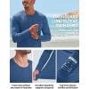 imageTACVASEN Mens Long Sleeve UPF 80 Shirts Sun Protection UV SPF Shirts Rash Guard Fishing Running Quick Dry LightweightBlue Grey