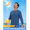 imageTACVASEN Mens Long Sleeve UPF 80 Shirts Sun Protection UV SPF Shirts Rash Guard Fishing Running Quick Dry LightweightBlue Grey