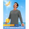 imageTACVASEN Mens Long Sleeve UPF 80 Shirts Sun Protection UV SPF Shirts Rash Guard Fishing Running Quick Dry LightweightDark Grey